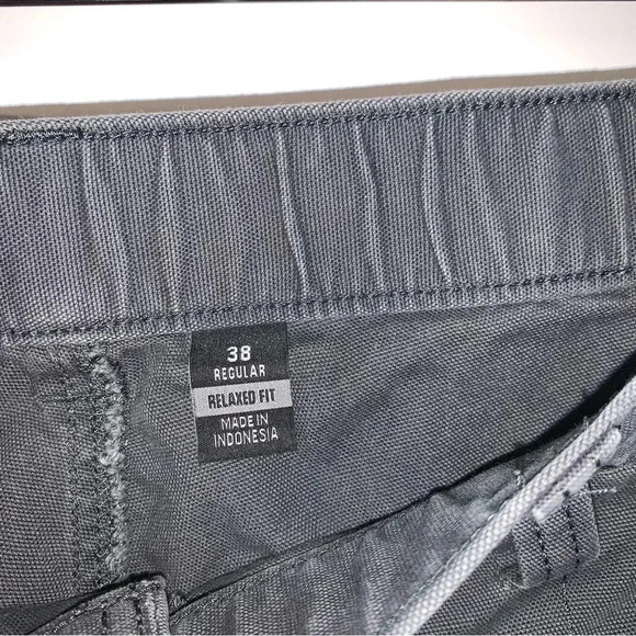 Carhartt Men's 38 (Fits 36) Flex Relaxed Fit Canvas Jogger Pants Gray (Shadow) - Picture 11 of 11